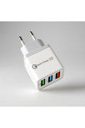 Incarcator priza, USB multiplu, 3 porturi 2.1A, incarcare rapida, Quick Charge 3.0