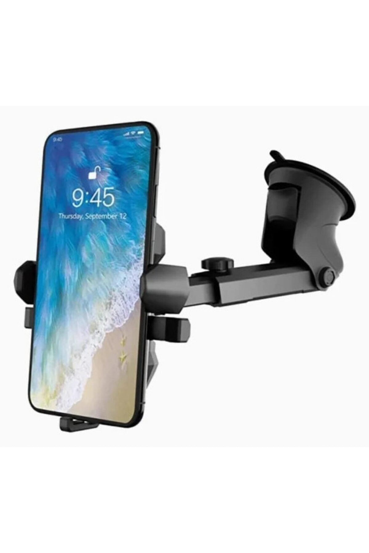 Suport Telefon Auto Reglabil cu Braț Extensibil – Montare Rapidă Parbriz/Bord (Model 3407)