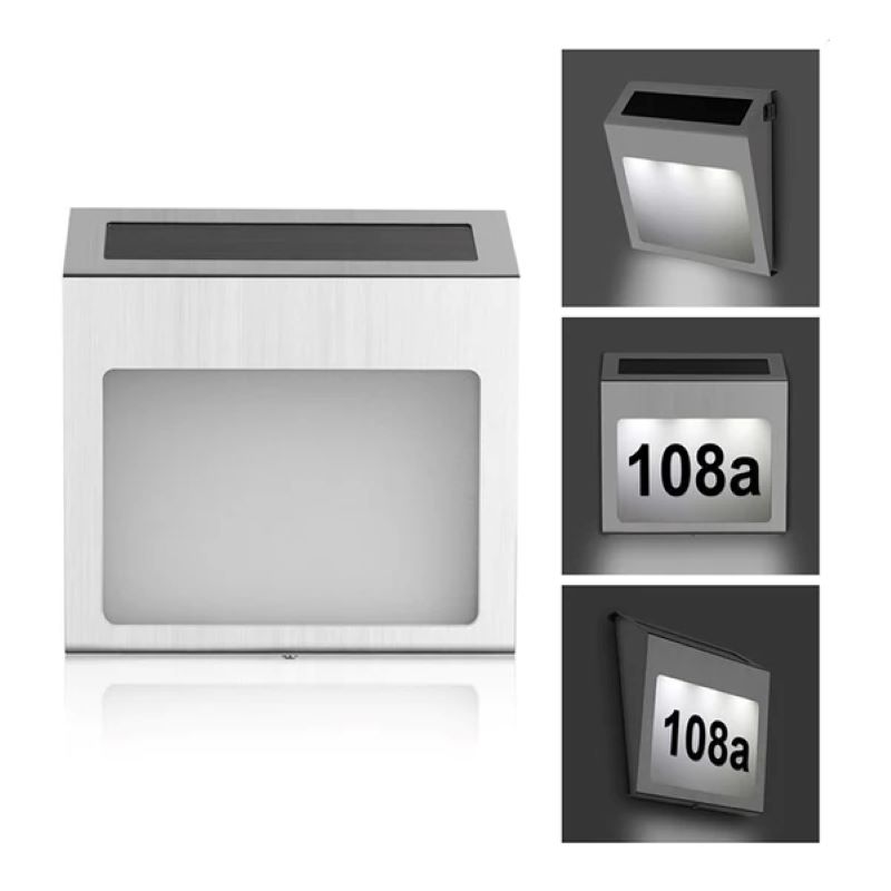 Numar de Casa LED Solar – Vizibil Noaptea, Instalare 5 Min