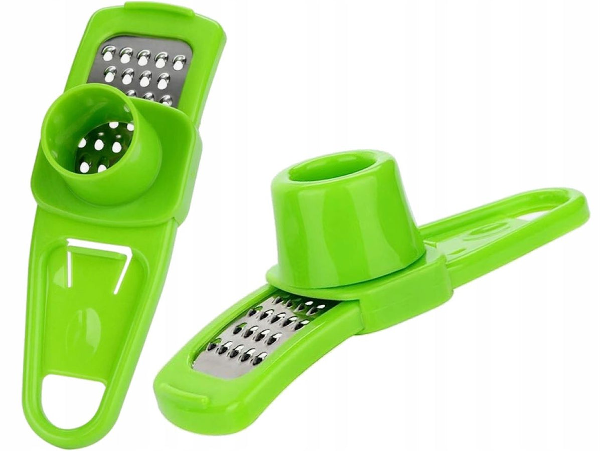 Razatoare compacta pentru usturoi, design ergonomic, otel inoxidabil, 13.5x4x4cm, culoare aleatorie