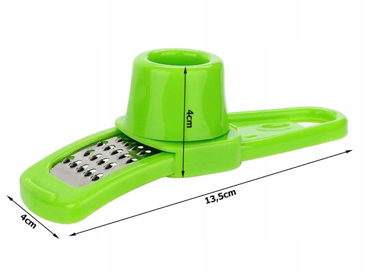 Razatoare compacta pentru usturoi, design ergonomic, otel inoxidabil, 13.5x4x4cm, culoare aleatorie