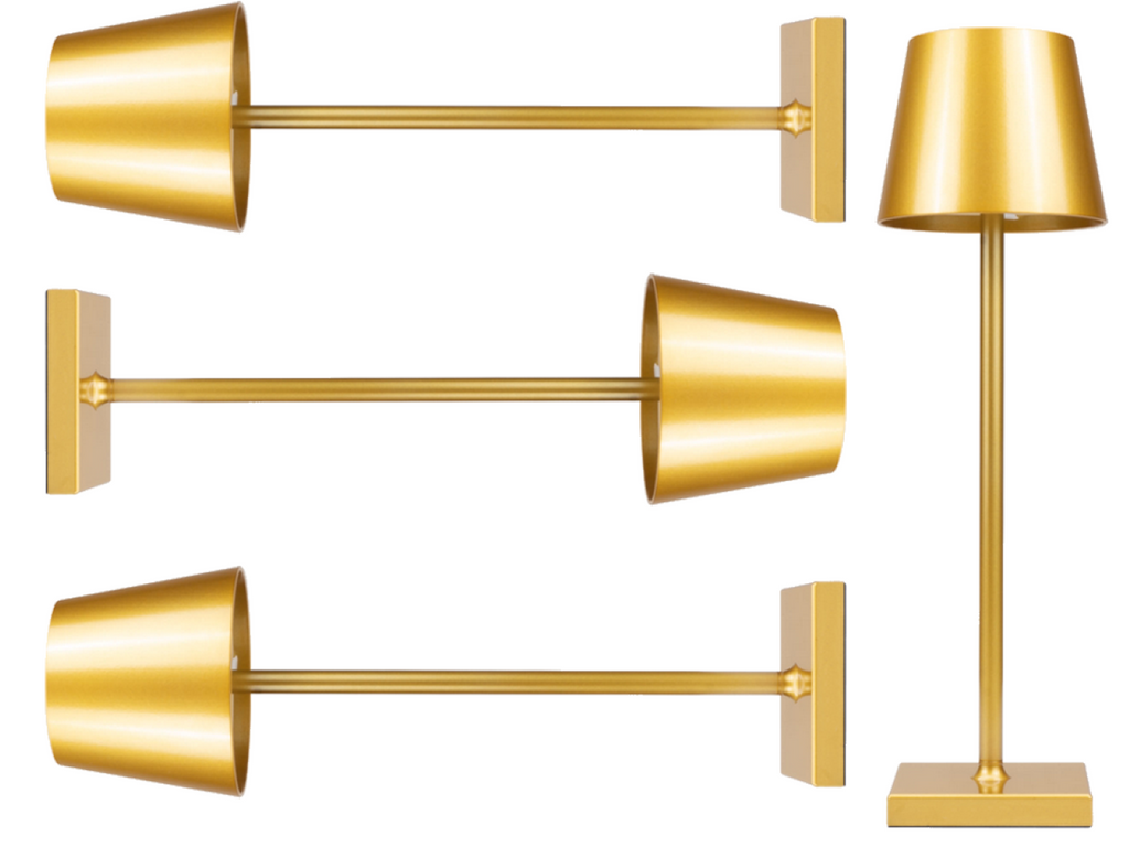Lampa Ambientala LED Gold Edition , 3 moduri de lumina, aurie