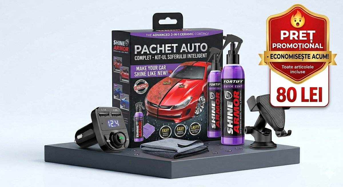 TOT CE AI NEVOIE IN MASINA – Pachet Auto Complet la DOAR 80 LEI