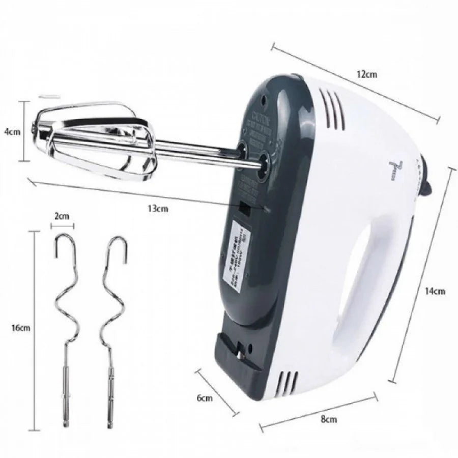 Mixer de Mana, 260W, 7 Trepte Viteză, Alimentare 220-240V, Cablu 1m, Compact și Puternic pentru Bucătărie