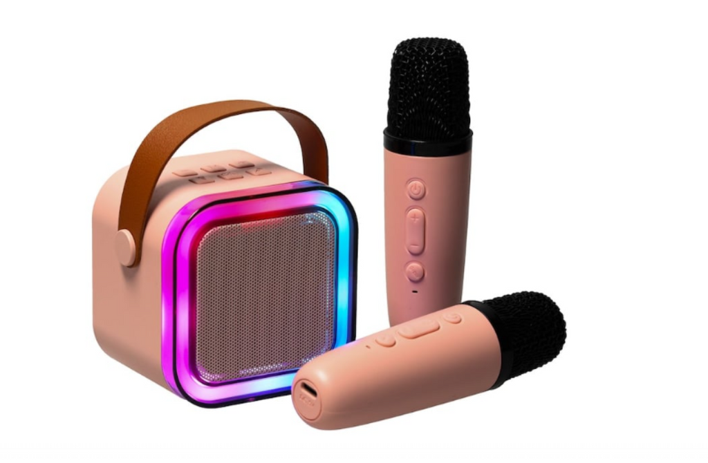 Set karaoke pentru copii, Cu 2 Microfoane Wireless, Multi-Functionala