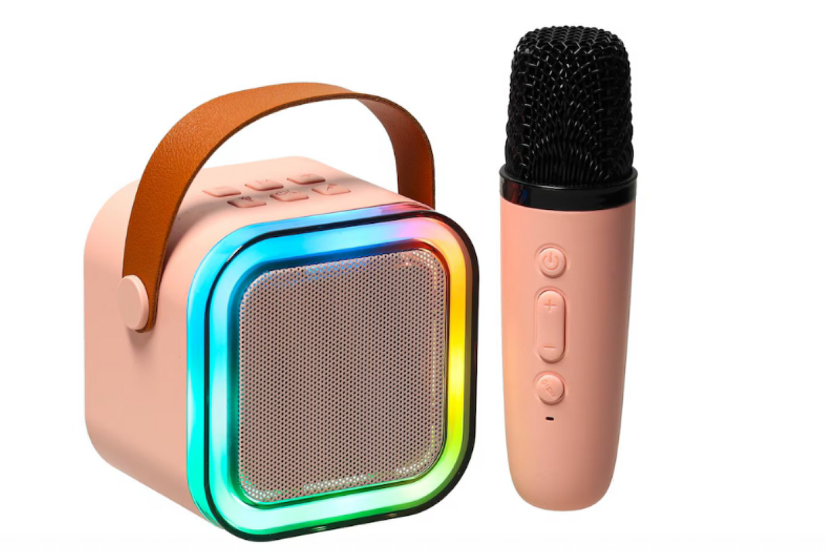 Set karaoke pentru copii, Cu 2 Microfoane Wireless, Multi-Functionala