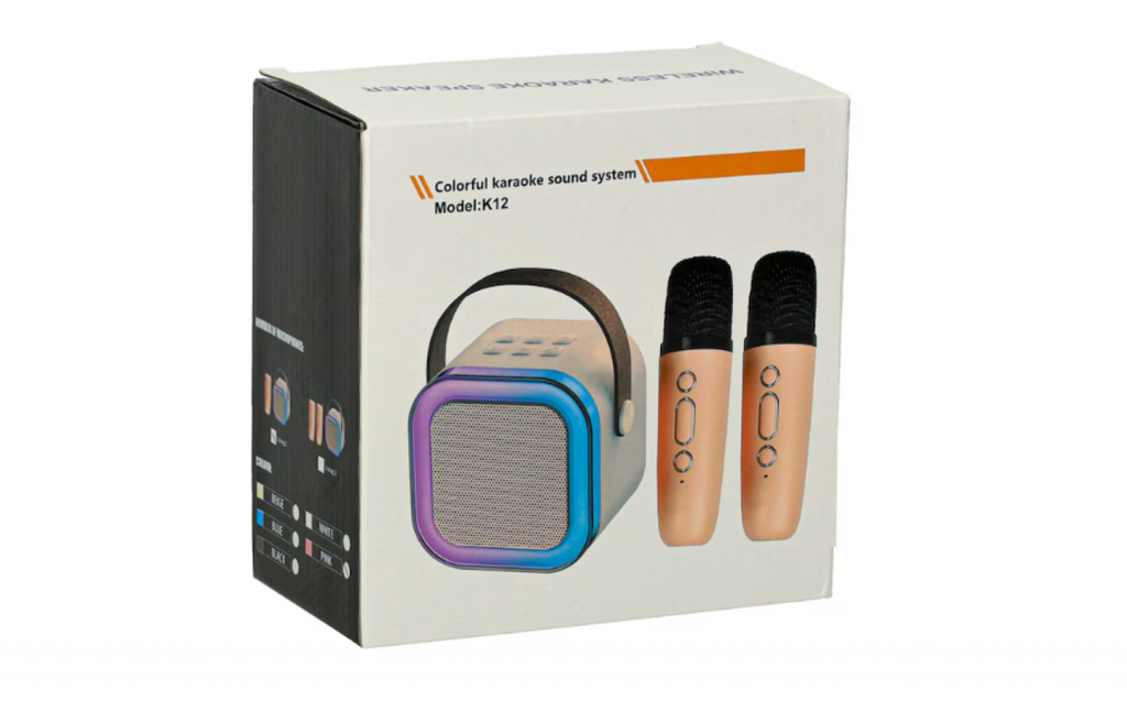 Set karaoke pentru copii, Cu 2 Microfoane Wireless, Multi-Functionala