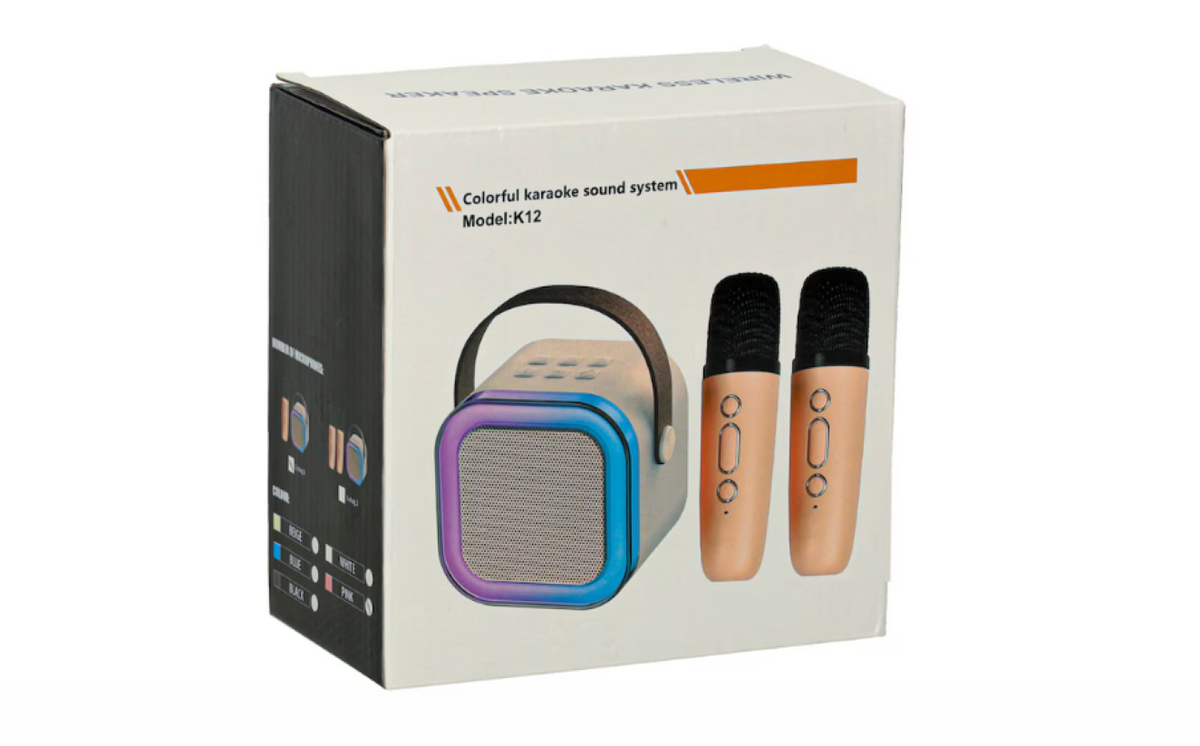 Set karaoke pentru copii, Cu 2 Microfoane Wireless, Multi-Functionala