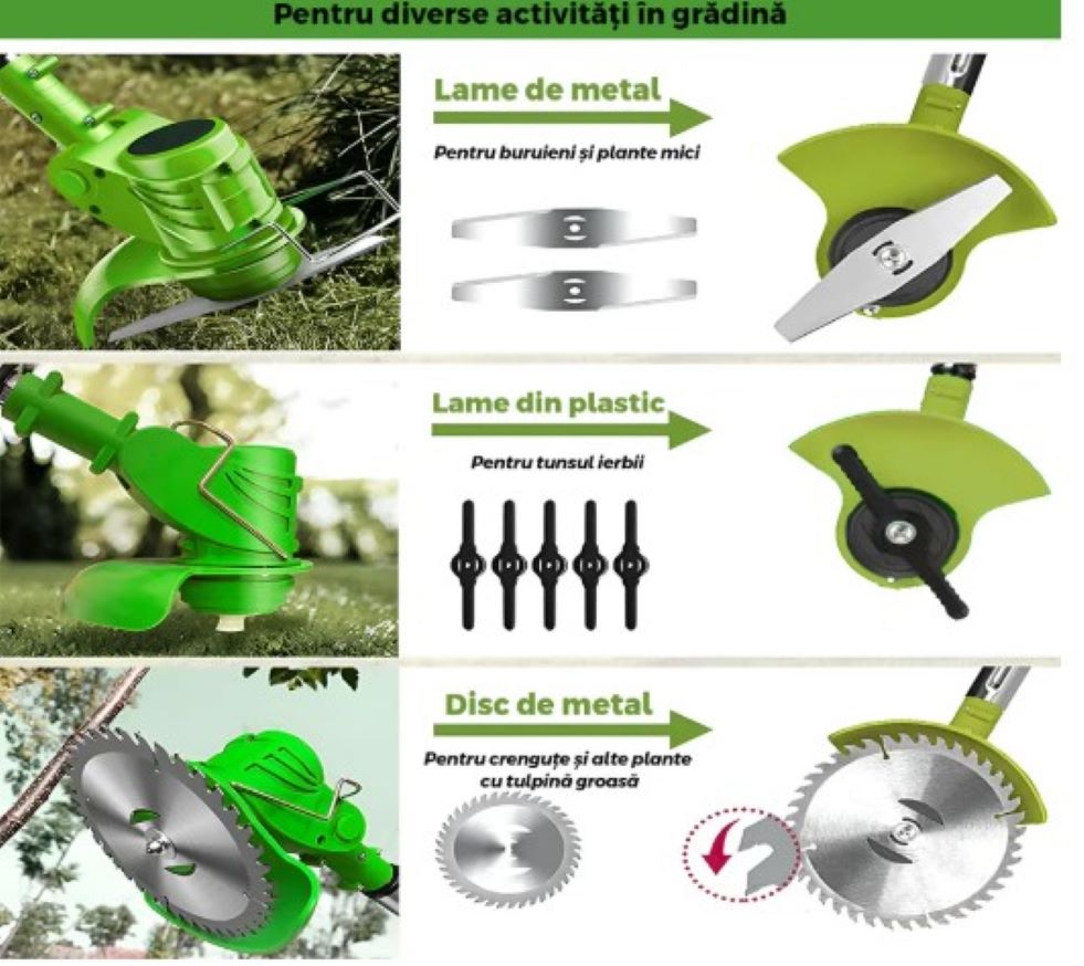 Motocoasa Electrica cu Acumulator DMV Solux 48V cu roti