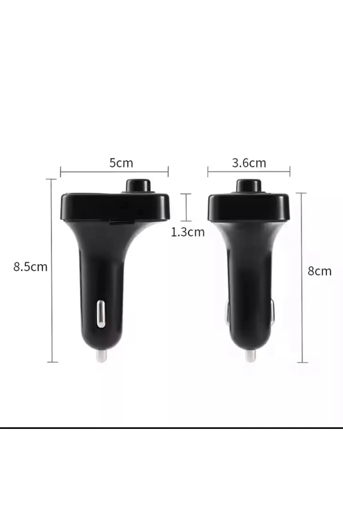 Modulator FM Bluetooth Auto cu Voltmetru – Încărcare Dublă USB (3.1A), Handsfree & Redare Stick/Card