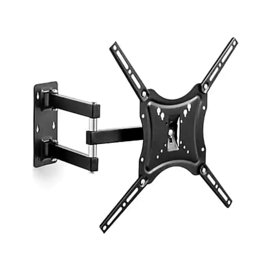 Suport TV Reglabil de Perete cu Braț Mobil (14″-55″) – Extensibil 46cm, Oțel Rezistent (Max 50kg)